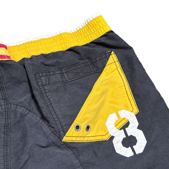Polo Ralph Lauren Spain PRL Cup Offshore Team Black Yellow Board Shorts Mens XL - Picture 8 of 14